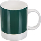 Pantone by Copenhagen Design - Large ceramic coffee mug with handle - Colorful Porcelain coffee mug/cup, 12 oz Dark Green 3435