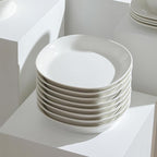 Stone Lain Quadro 4-Piece Pasta Bowl Set Porcelain, White