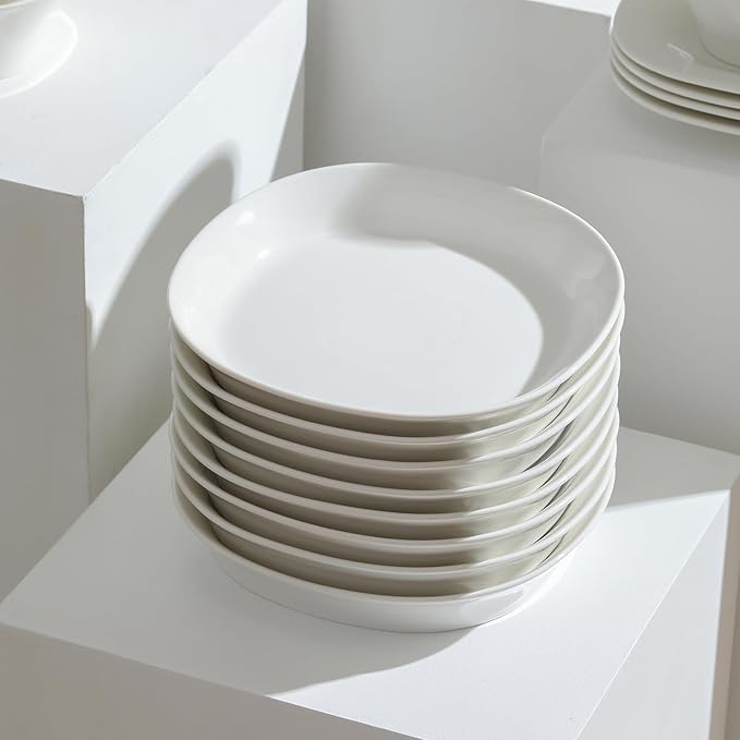 Stone Lain Quadro 4-Piece Pasta Bowl Set Porcelain, White