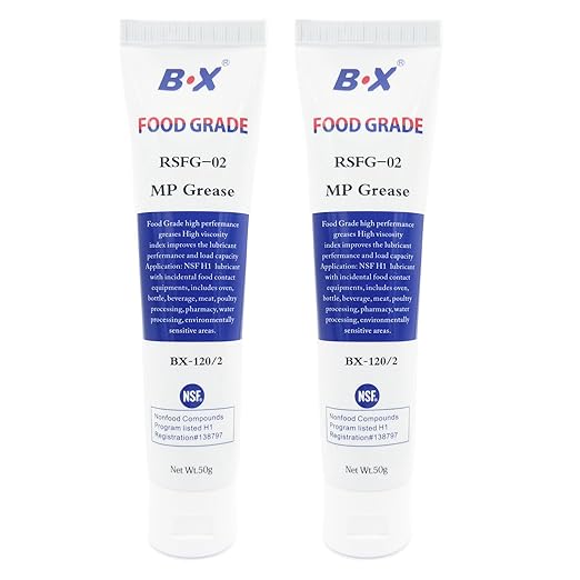 BX Food Grade Grease 1.7 oz 2 Pack - Coffee Machine Lubricant Care and Maintenance for All Espresso and Coffee Makers