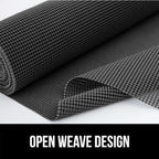 GORILLA GRIP powerGRIP Drawer Shelf and Cabinet Liner, Thick Strong Hold, Non-Adhesive Liners Protect Kitchen Cabinets and Cupboard, Bathroom Drawers, Easy Install, Breathable Mat, 17.5" x20' Charcoal