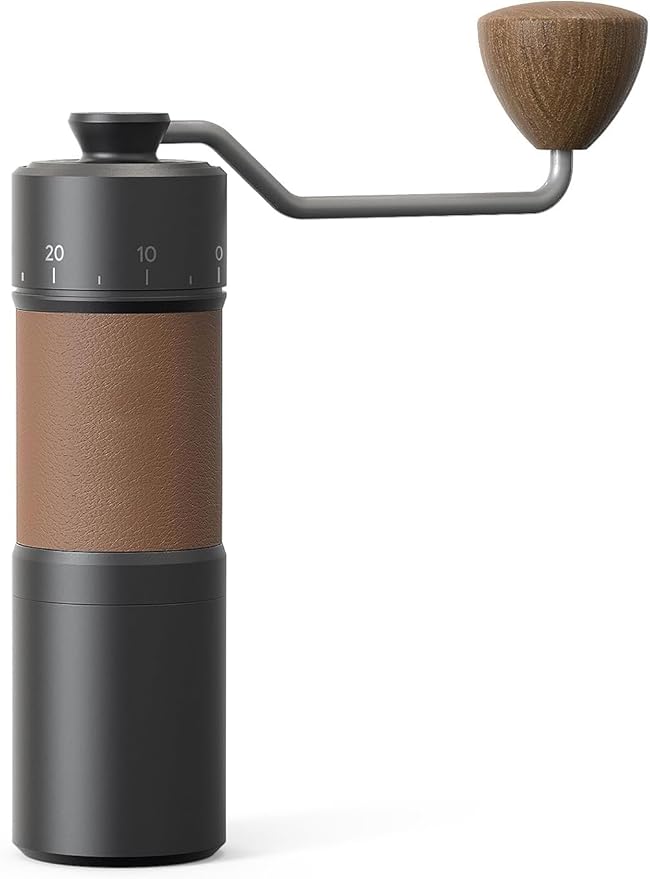 Manual Coffee Grinder Premium Hand Coffee Grinder Capacity 30g with CNC Stainless Steel Conical Burr,Silicone Anti-skid Ring Pour Over Coffee for Manual Burr Coffee Grinder Gift