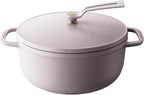 Vermicular Oven Pot 2.0 | Lightweight Enameled Cast Iron Pot | 22cm (3.7 Qt) | Non-Toxic | Induction-compatible | Dutch Oven | Made in Japan | Matte Himalayan Pink