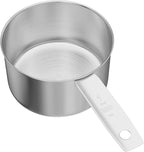 1PCS 1 Cup(16Tbsp, 240ml, 8oz) Stainless Steel Measuring Cup, Single Metal Scoop for Wet and Dry Ingredients, Great Kitchen Gadgets for Cooking