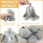 Silicone Egg Boiler Rack for 6 Eggs, Anti-Scald Handle & Drainage Holes, Fits Families, Dorms & Small Kitchens, Easy Storage & Quick Clean-Up