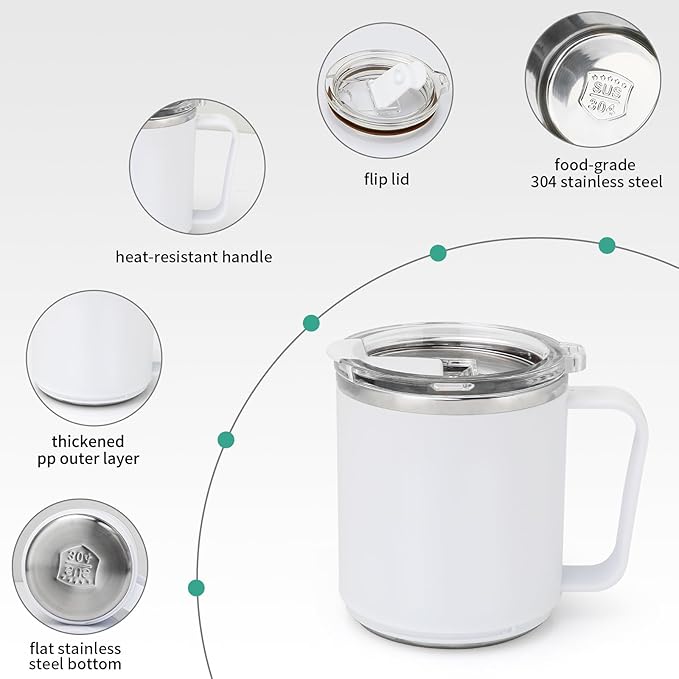 VOBAGA Mug Warmer, Coffee Warmer with 15OZ Mug Set for Home Office Home Desk, Coffee Cup Warmer with 3 Temperature Settings for Tea, Cocoa with Auto Shut Off for Holiday Birthday Coffee Gifts