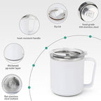 VOBAGA Mug Warmer, Coffee Warmer with 15OZ Mug Set for Home Office Home Desk, Coffee Cup Warmer with 3 Temperature Settings for Tea, Cocoa with Auto Shut Off for Holiday Birthday Coffee Gifts