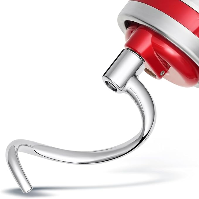 Stainless Steel Kitchen Spiral Dough Hook Attachments for 4.5-5QT Tilt-Head Stand Mixers, Kitchen-Aid Mixer Dough Hook for KSM5,K45,K45SS,KN15,KDM90, KSM45, KSM75, KSM85, KSM88