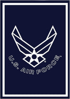 Air Force Flask & Card Gift Set - Leather-Wrapped USAF Flask with Rank Playing Cards | Disabled Vet Owned Business