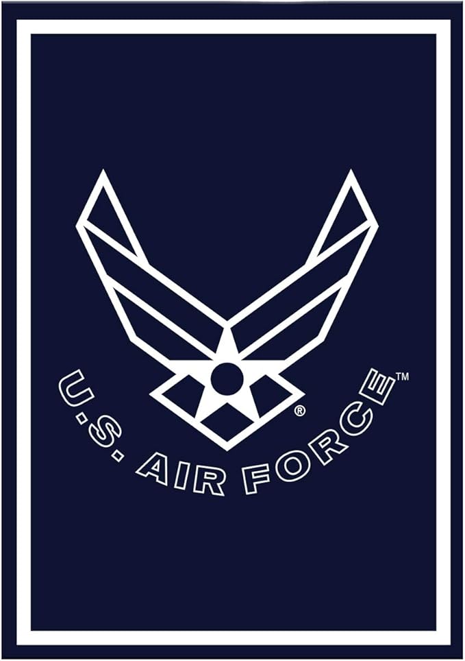 Air Force Flask & Card Gift Set - Leather-Wrapped USAF Flask with Rank Playing Cards | Disabled Vet Owned Business