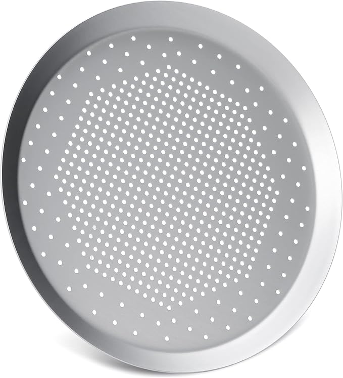 Beasea 10 Inch Pizza Pan, Pizza Pan with Holes Pizza Tray for Oven Crispy Crust Round Heavy Duty Aluminum Alloy Pizza Crisper Pan Pizza Baking Tray Bakeware for Home Restaurant Kitchen