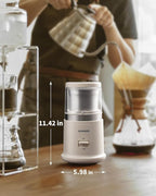SHARDOR One Touch Coffee Grinder Electric, Spice, Herb, For Coffee Bean Spices and Seeds with 1 Removable Stainless Steel Bowl, Dry Grinder, White