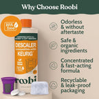 Keurig Compatible Descaling Solution & Cleaning Kit. Includes 1 Bottle of Keurig Descaler, 12 Cleaning Tablets, 1 Reusable Pod and 6 Water Filters. Carbon Neutral. 1 Year Supply.