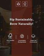 Pre-folded Natural Unbleached Coffee Filters - 100 Count, Compatible with Pour-Over Coffee Makers