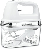 Cuisinart HM-90S Power Advantage Plus 9-Speed Handheld Mixer with Storage Case, White