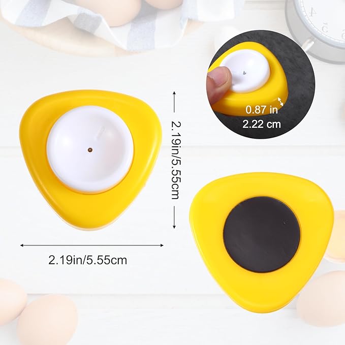 2 Pcs Raw Eggs Piercer Egg Hole Poker Puncher with Base Safety Lock to Get Good Hard Boiled Egg Easy Peeler Shell Remover Poker with Retractable Sharp Pin for Boiling Eggs Kitchen Tools