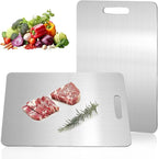 Katuchef Titanium Cutting Board,Katuchef Titanium Cutting Boards for Kitchen,Double-Sided Available Cutting Board for Vegetables and Meat, Easy to Clean and Store(M)
