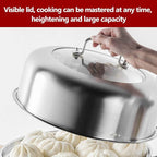 Stainless Steel Steamer Food Steamer Basket Double Boiler for Stove Top Pasta Pot Cookware Set for Kitchen Cooking