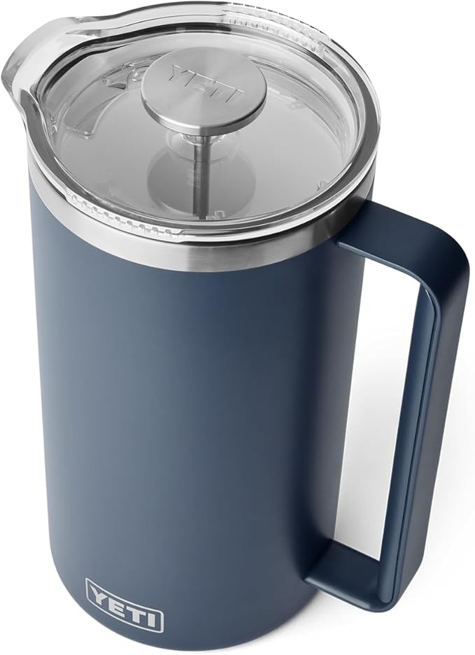 YETI Rambler 64 oz. French Press Coffee Maker, Navy