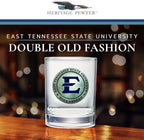 Heritage Pewter Eastern Tennessee State Double Old Fashion | Double Rocks Glass 14 OZ for Liquor | Expertly Crafted Pewter Glass