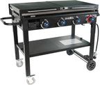 Razor Griddle 4-Burner Portable Outdoor Flat-Top Griddle with Foldable Prep Shelves, 37" Propane Gas Grill