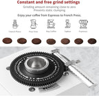 Urbanic 090 Electric Coffee Grinder (110~220v) / straight Titanium burr 60mm / (black) / (Made in Korea), 125*125*39(mm)