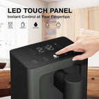 AIRHOP Instant Hot Water Dispenser, Quick Heating Countertop Water Dispenser with Child Locks, Adjustable 5 Temp 3 Water Volume Dispense, 100OZ 3L Removable Tank, Ideal for Home Office Kitchen, Black