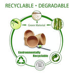 80 Pcs 30 Oz Large Paper Bowls【WITHOUT LIDS】 Disposable Soup Bowls Bulk Plastic Free Party Supplies for Hot/Cold Food, Soup (30 OZ)