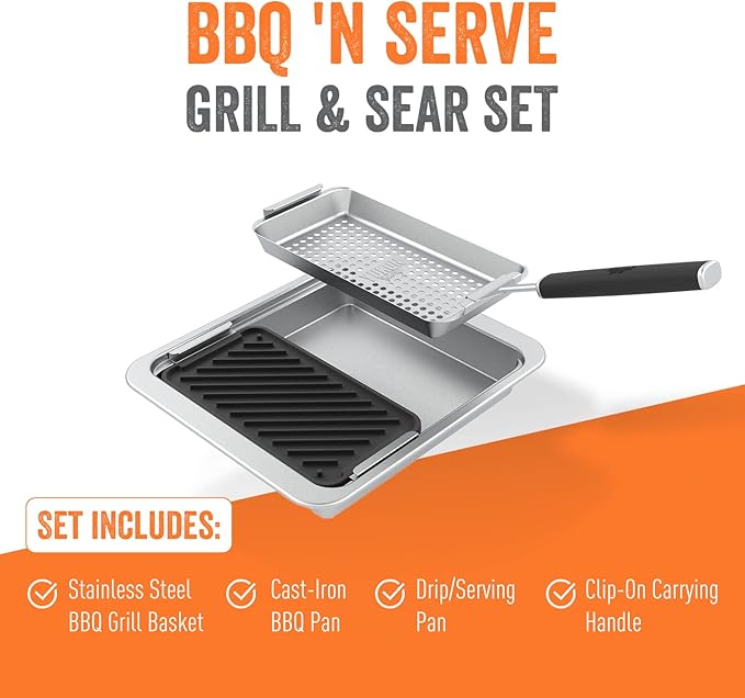 Yukon Glory™ SEAR 'N SERVE Set (BBQ 'N SERVE Grill & Sear Set)