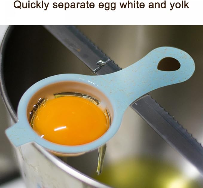 4PCS Egg White Separator Bamutu Egg Yolk White Separator Egg Separator Egg Whites Strainer Filter Divider Egg Separator Tool Kitchen Baking Gadget
