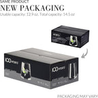 KROSNO Water Juice Drinking Glasses, Set of 6, 12.9 oz, Avant-Garde Collection, Crystal Glass, Lightweight Everyday Drinking Glasses, Multi-Purpose, Dishwasher Safe, Made in Europe