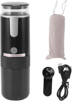 AUNMAS Portable Coffee Machine Travel, Car Espresso Maker Handheld Coffee Maker Manually Operated for Camping Hiking Electric Espresso Machine Compatible for Capsules