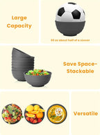 Homienly Wheat Straw Bowls Set of 8, 60oz Extra Large Unbreakable Bowls - Lightweight Alternative to Plastic Serving Bowls for Cereal, Ramen & Soup, Microwave Safe for Outdoor Activities (Grey)