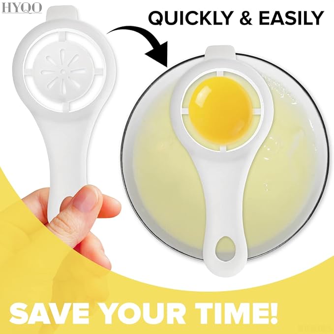 3 Pcs Egg Separators for Yolk – Easy-to-Use Egg Yolk Separator Set for Hassle-Free Cooking – Baking Gifts for Women, Divider to Simplify Meal Prep for Cakes & Pastries