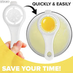 3 Pcs Egg Separators for Yolk – Easy-to-Use Egg Yolk Separator Set for Hassle-Free Cooking – Baking Gifts for Women, Divider to Simplify Meal Prep for Cakes & Pastries