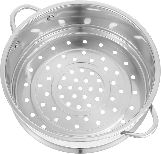 STOBAZA 20cm Steamer Basket Stainless Steel Steam Rack Trivet, Steamer Grid Compatible with Instant Pot Pressure Cooker