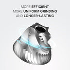 Manual Coffee Grinder - Adjustable Conical Burr Mill for Espresso, French Press, Pour Over - Portable Hand Crank, Stainless Steel, Travel & Camping