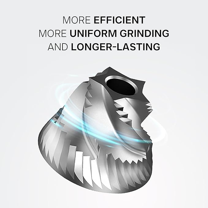 Manual Coffee Grinder - Adjustable Conical Burr Mill for Espresso, French Press, Pour Over - Portable Hand Crank, Stainless Steel, Travel & Camping