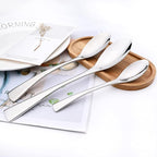 Silver Tableware 20Pcs Mirror Polished 18/10 Stainless Steel Luxury Flatware - Heavy Cutlery Set Service For 4 Include Knives/Forks/Spoons/Salad Fork/Teaspoon, Dishwasher Safe