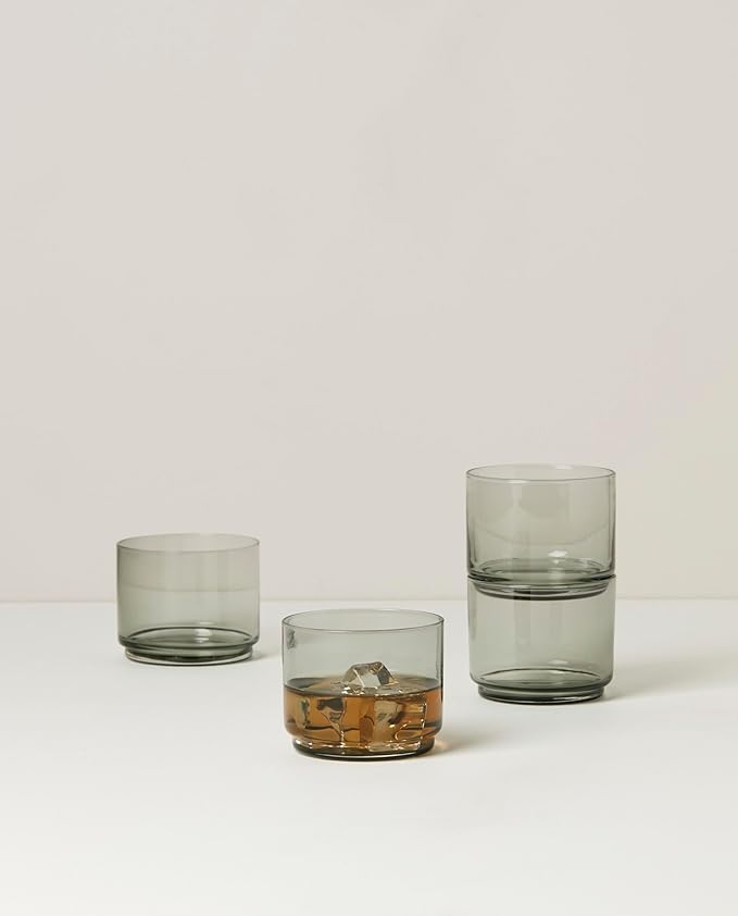 Lenox Tuscany Classics 4Pc Short Glasses, 1.10, Black