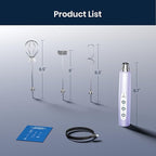 Milk Frother Handheld Rechargeable - Electric Whisk 3 Speed Adjustable, Coffee Frother Wand with 3 Stainless Whisks, Electric Foam Maker, Drink Mixer Blender for Latte Cappuccino Matcha Egg