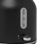 HADEN Heritage 1.7 Liter Stainless Steel Electric Kettle, Hot Water Kettle with 360-Degree Base and Auto Shutoff, Black & Chrome