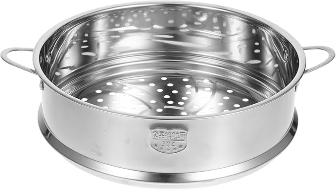 Multi-Functional Stainless Steel Steamer Basket,9.8inch Stackable Steamer Insert for Pot,Stacked Steaming Rack,Metal Pot Steaming Cookware for Dumpling Egg Bun Dim Sum Meat Fish Rice Vegetable