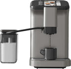 GarveeLife Espresso Machine with Built-in Grinder, 20Bar Pressure & Automatic Milk Frother, One-Touch Operation for Lattes and Cappuccinos, Compact Design for Home or Office Use