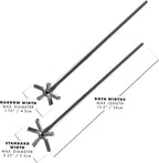 Piña Barware Swizzle Stick Stirrer - Stainless Steel with Smooth Matte Finish (Narrow Width, One Swizzle Stick)