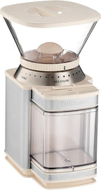 Cuisinart Coffee Grinder, Electric One-Touch Automatic Burr Coffee Grinder with 18-Position Grind Selector, Cup Size Selector for 4 – 18 Cups, Cream Stainless Steel