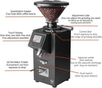 Urbanic 090 Electric Coffee Grinder (110~220v) / straight Titanium burr 60mm / (black) / (Made in Korea), 125*125*39(mm)