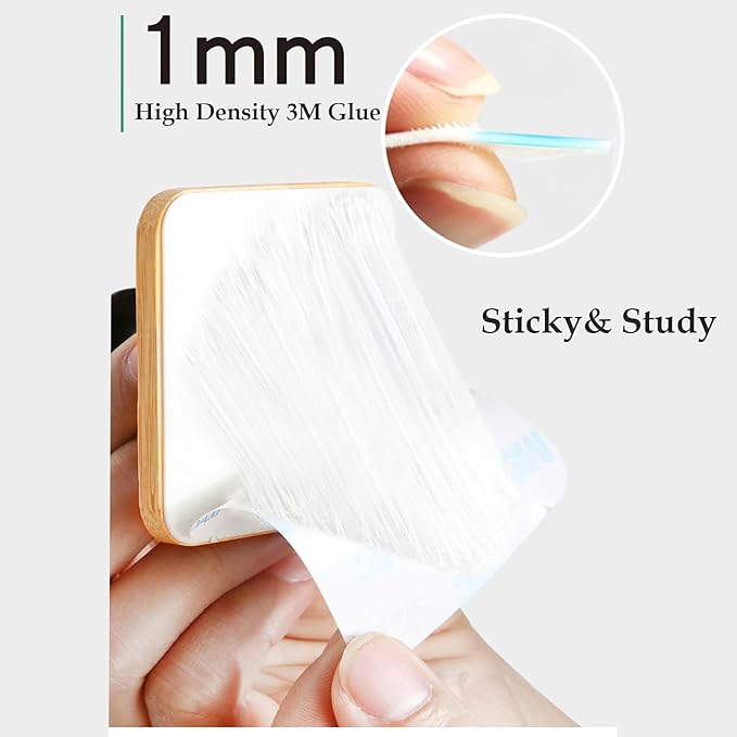 Self Adhesive Hooks, Robe Hooks Reusable Seamless Hooks, Heavy Duty Adhesive Hooks, Utility Hooks for Bedroom, Kitchen, Bathroom 4 Pack (White)