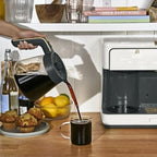 Beautiful by Drew Barrymore Multi-Brew Coffee Maker, 12-Cup Carafe + Single-Serve, Pods or Grounds, Over Ice, Touch Display. (White Icing)