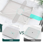 B-Land Dish Drying Rack, 2 Tier Dish Racks for Kitchen Counter, Large Dish Drying Rack with Drainboard & Utensil Holders, Rust-Proof Dish Drainers,Kitchen Organization